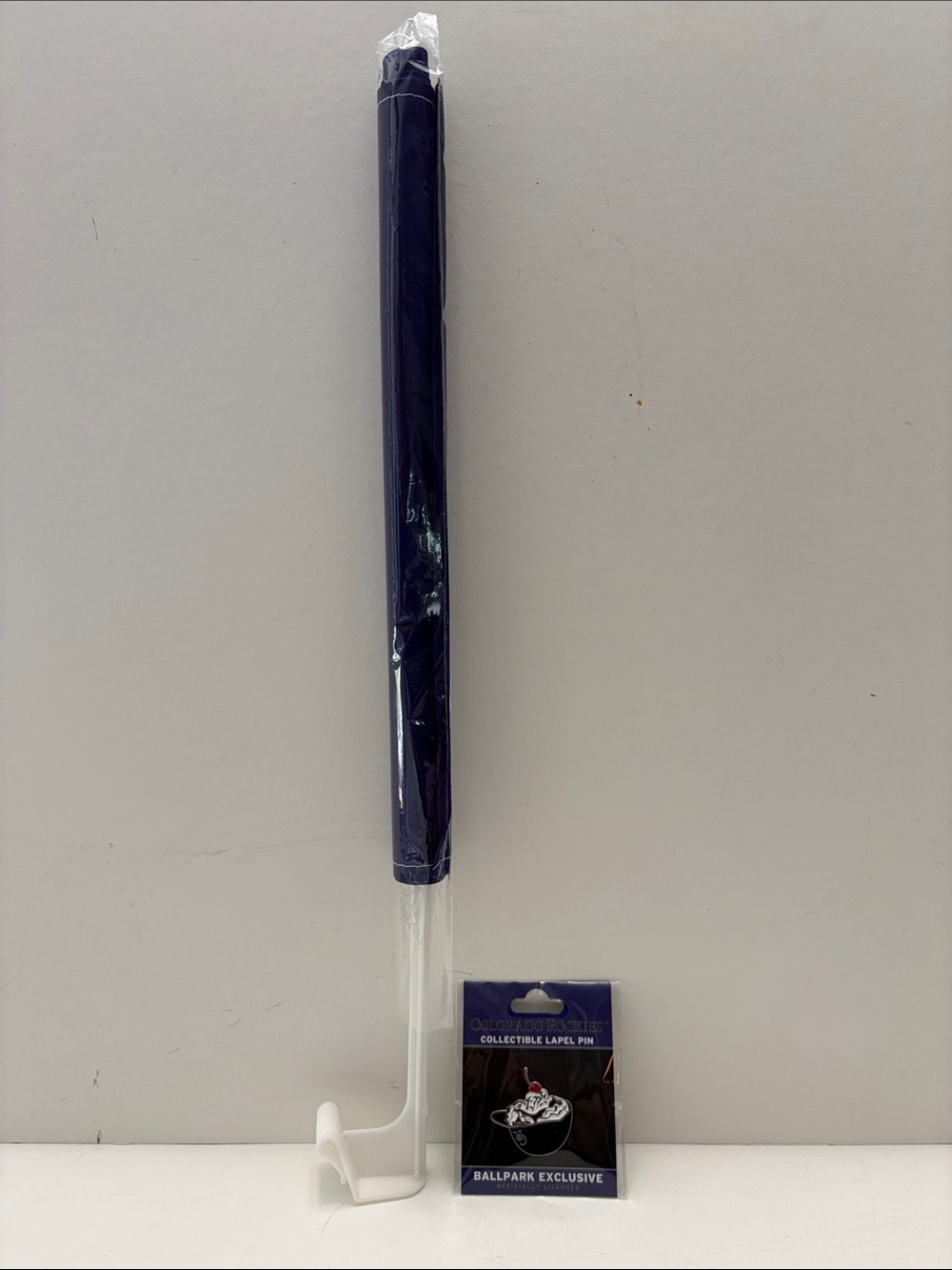 Colorado Rockies Car Flag Window with Collective level pin Ballpark Exclusive
